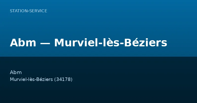Abm — Murviel-lès-Béziers