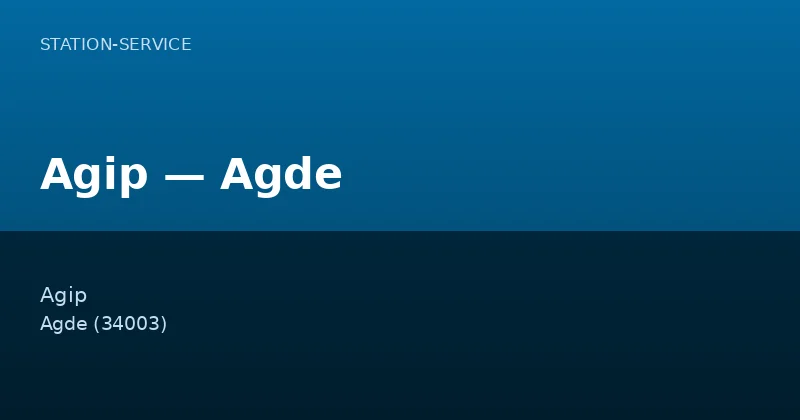Agip — Agde