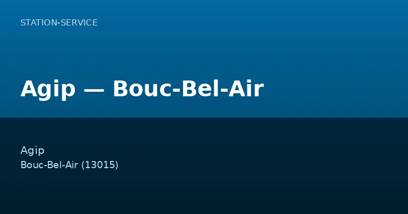 Agip — Bouc-Bel-Air