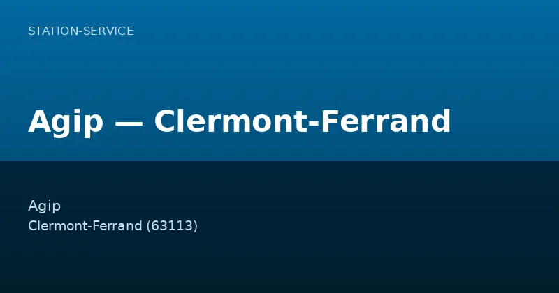 Agip — Clermont-Ferrand