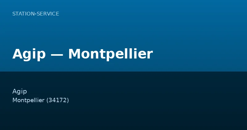 Agip — Montpellier