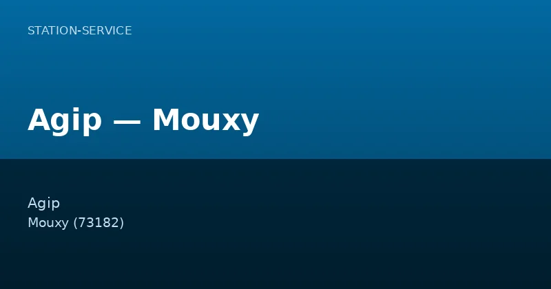 Agip — Mouxy
