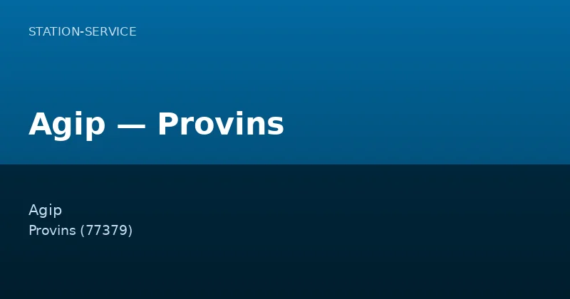 Agip — Provins