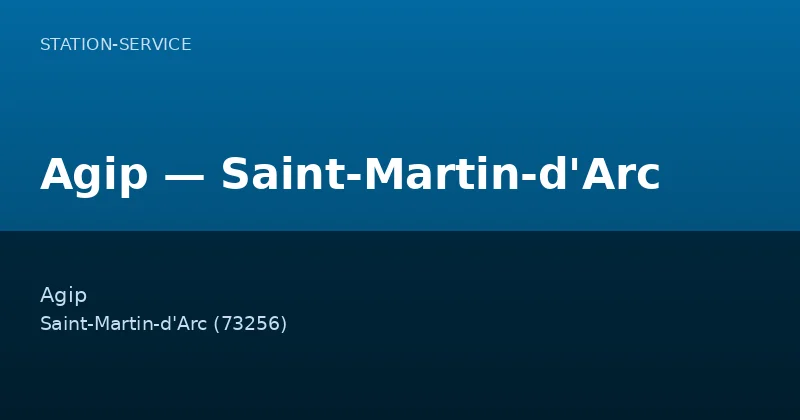Agip — Saint-Martin-d'Arc