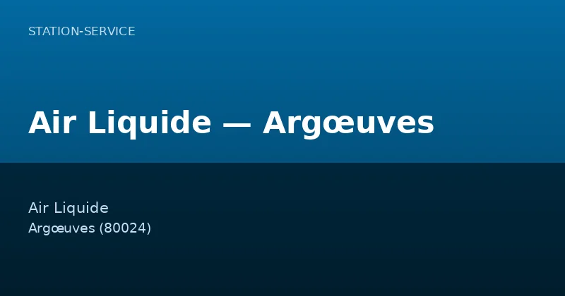 Air Liquide — Argœuves