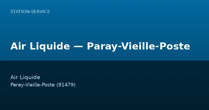 Air Liquide — Paray-Vieille-Poste