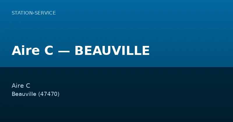 Aire C — BEAUVILLE