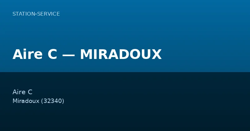 Aire C — MIRADOUX