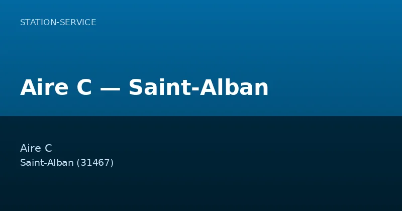 Aire C — Saint-Alban