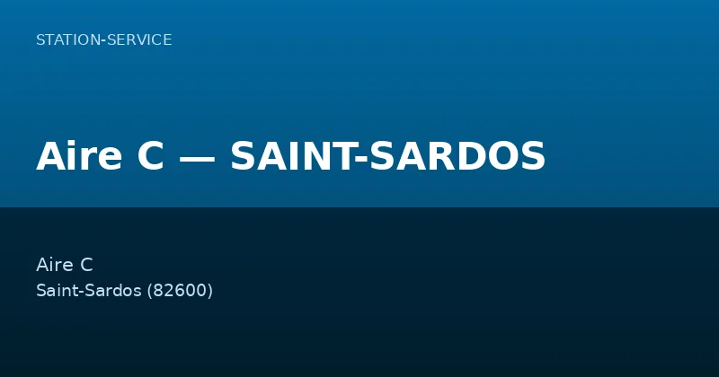 Aire C — SAINT-SARDOS