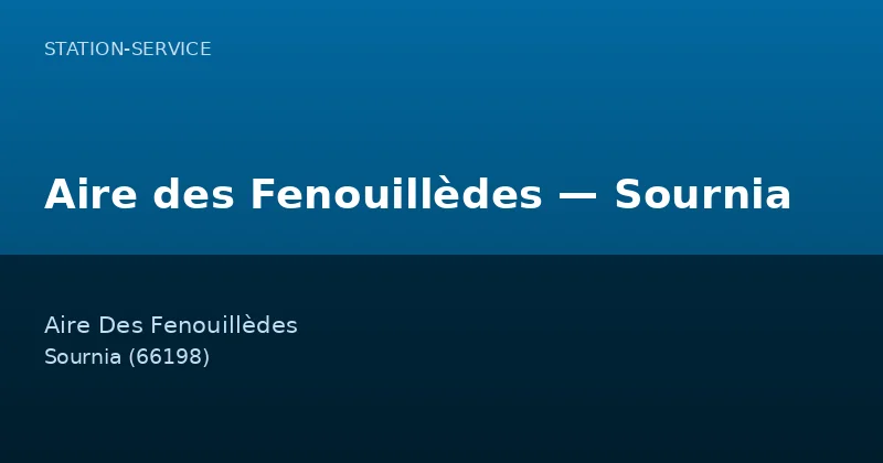 Aire des Fenouillèdes — Sournia