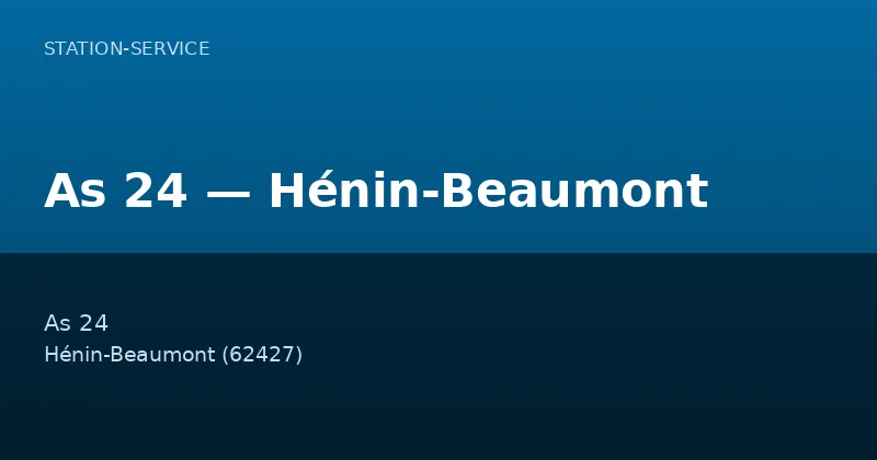 As 24 — Hénin-Beaumont