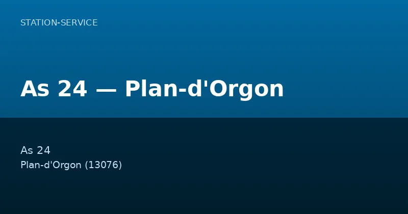 As 24 — Plan-d'Orgon