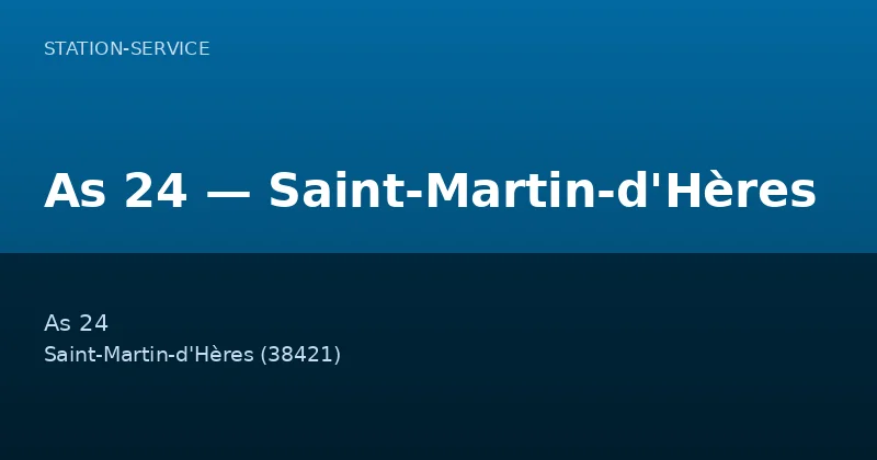 As 24 — Saint-Martin-d'Hères