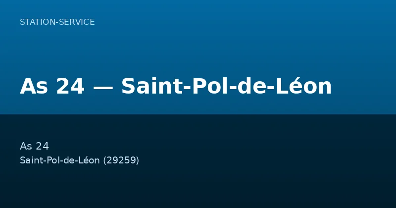 As 24 — Saint-Pol-de-Léon