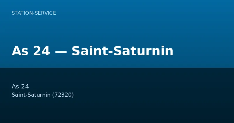As 24 — Saint-Saturnin