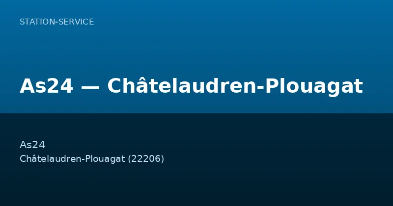 As24 — Châtelaudren-Plouagat