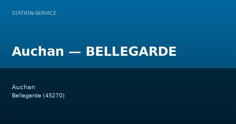 Auchan — BELLEGARDE