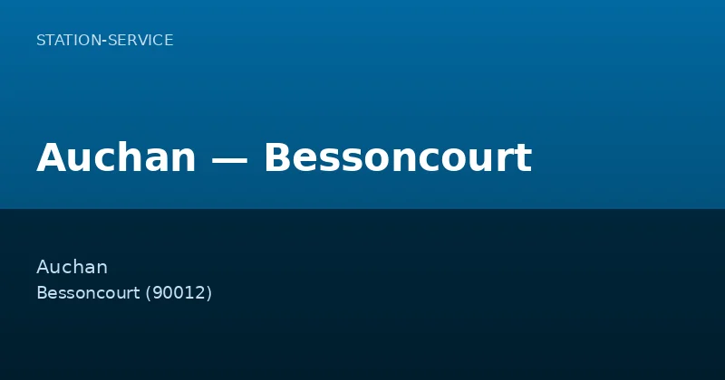 Auchan — Bessoncourt