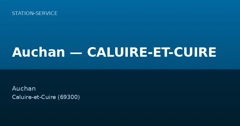 Auchan — CALUIRE-ET-CUIRE