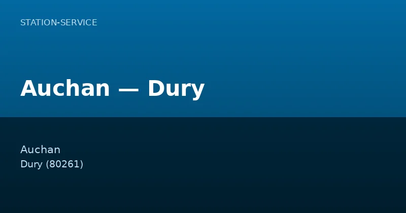 Auchan — Dury