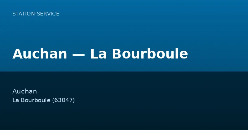 Auchan — La Bourboule