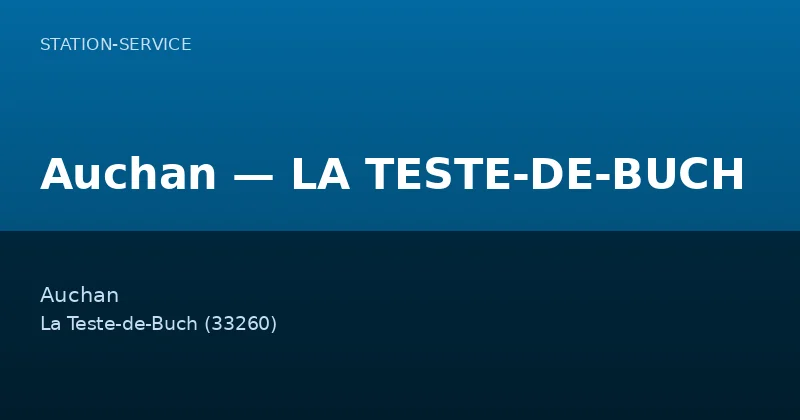 Auchan — LA TESTE-DE-BUCH