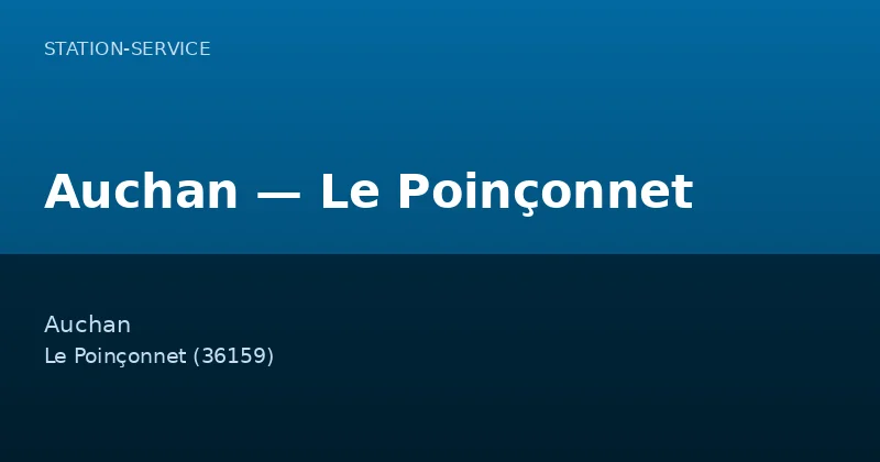 Auchan — Le Poinçonnet