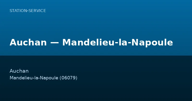 Auchan — Mandelieu-la-Napoule