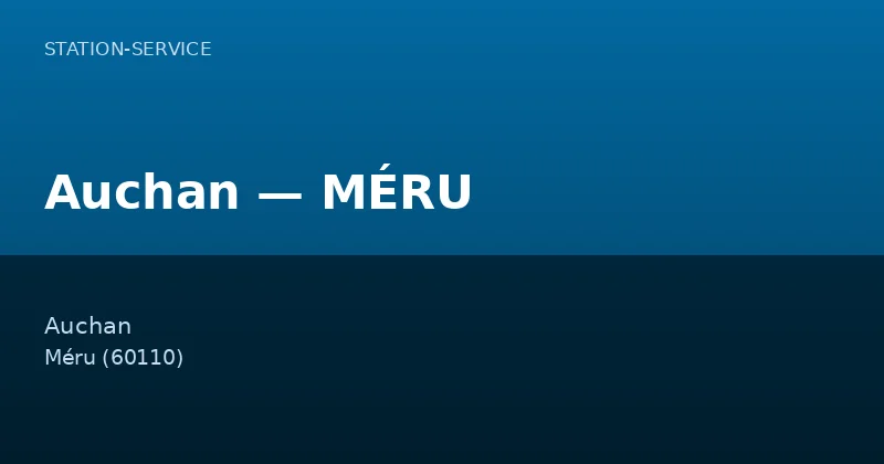 Auchan — MÉRU