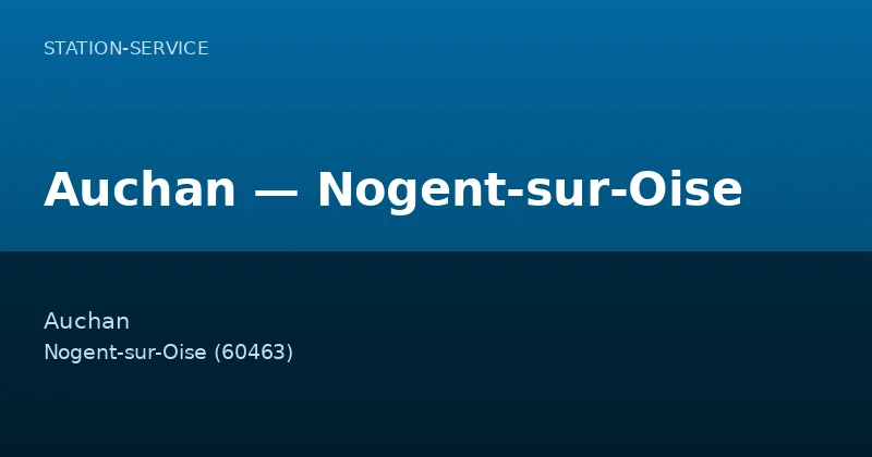 Auchan — Nogent-sur-Oise