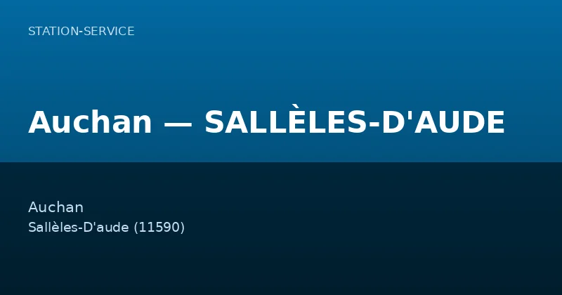 Auchan — SALLÈLES-D'AUDE