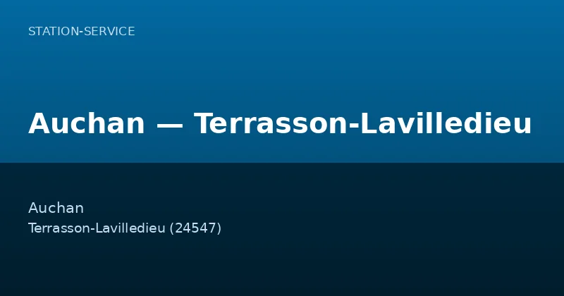 Auchan — Terrasson-Lavilledieu