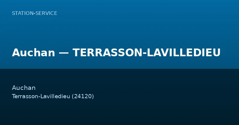 Auchan — TERRASSON-LAVILLEDIEU