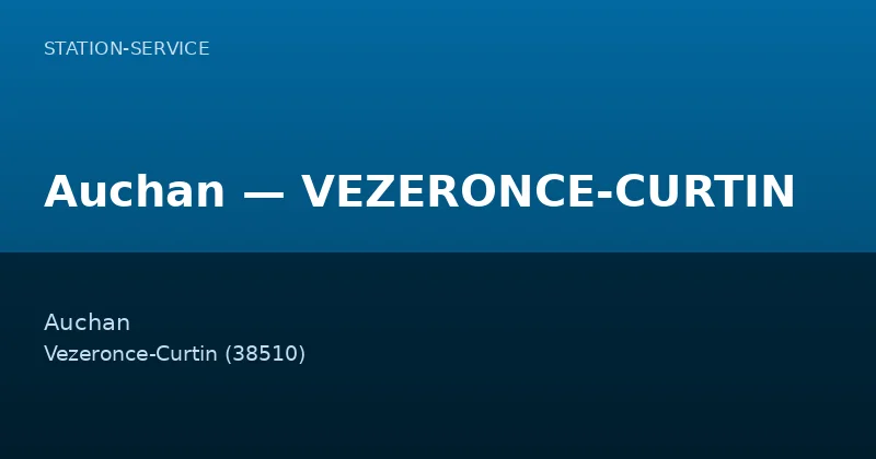 Auchan — VEZERONCE-CURTIN