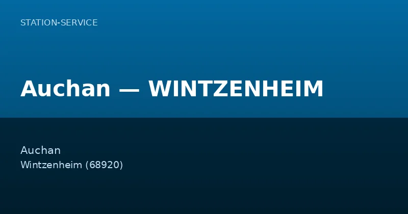 Auchan — WINTZENHEIM