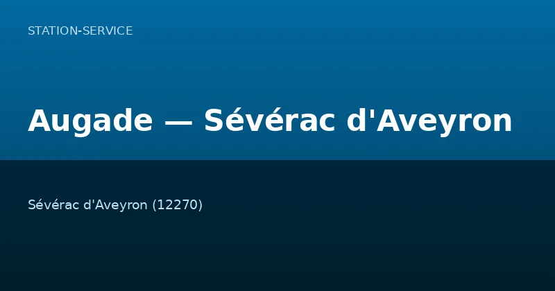 Augade — Sévérac d'Aveyron
