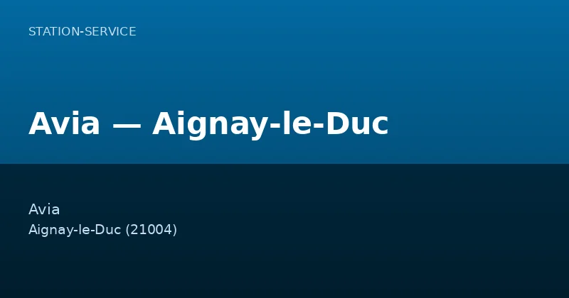 Avia — Aignay-le-Duc