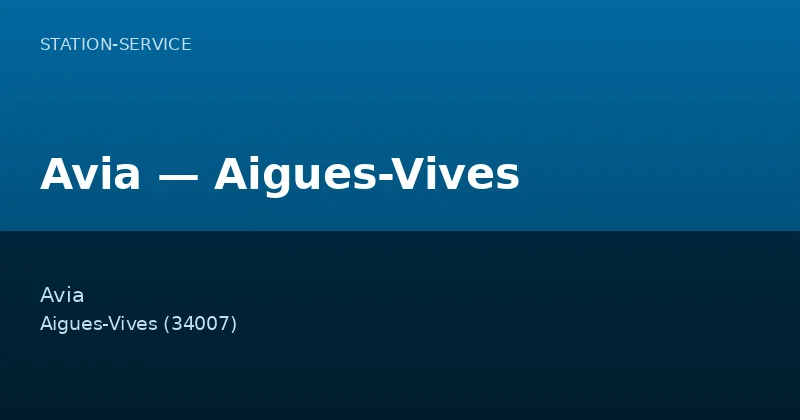 Avia — Aigues-Vives