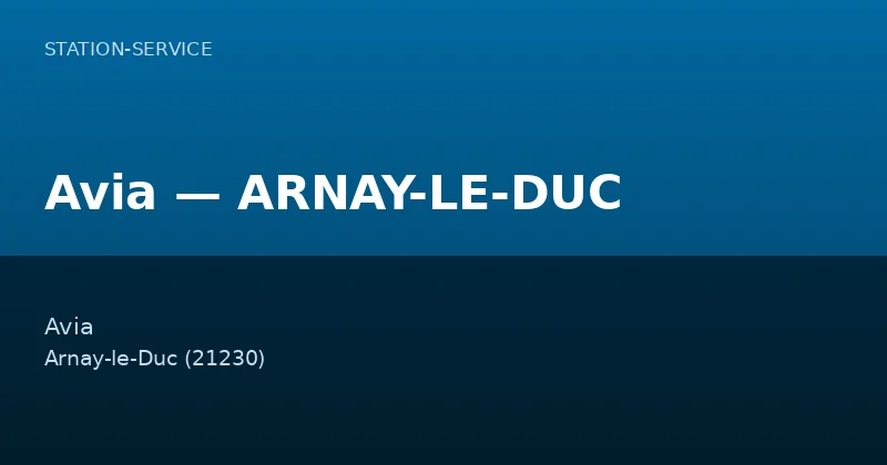 Avia — ARNAY-LE-DUC
