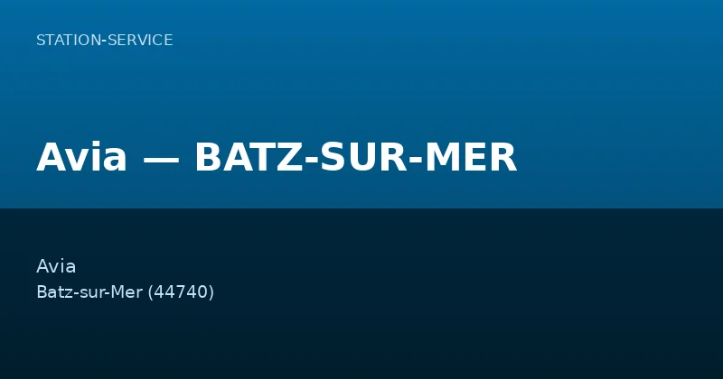 Avia — BATZ-SUR-MER