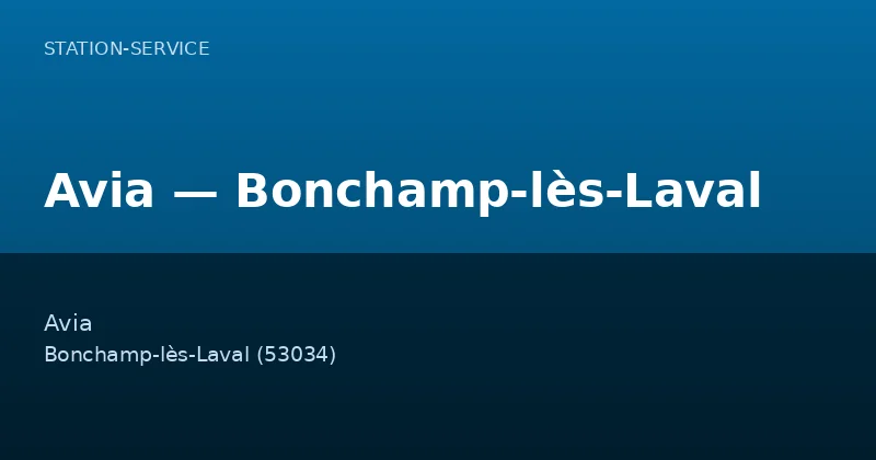 Avia — Bonchamp-lès-Laval