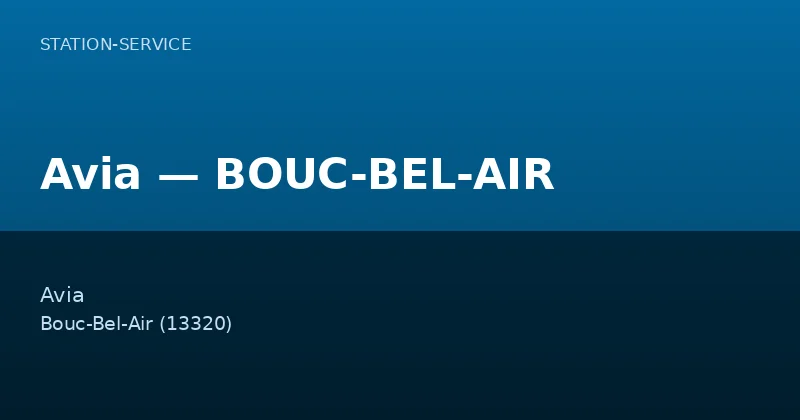 Avia — BOUC-BEL-AIR