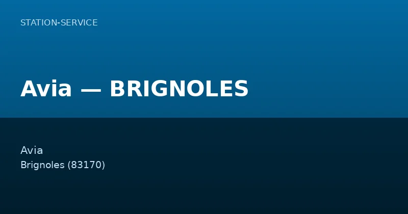Avia — BRIGNOLES