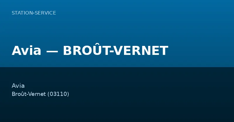 Avia — BROÛT-VERNET