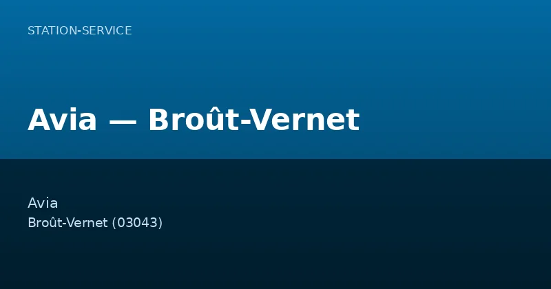 Avia — Broût-Vernet