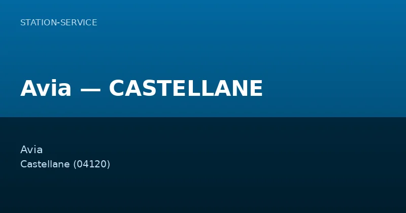 Avia — CASTELLANE