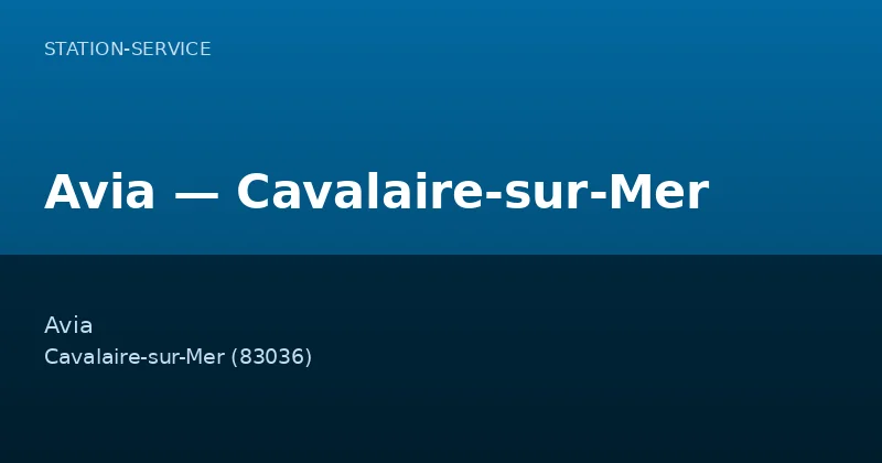 Avia — Cavalaire-sur-Mer