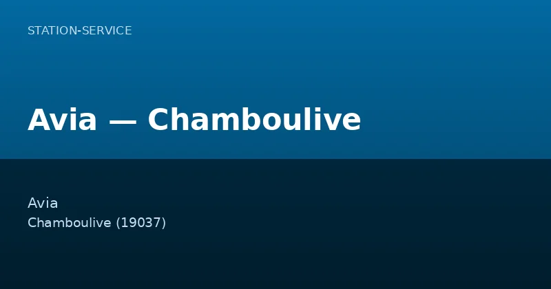 Avia — Chamboulive