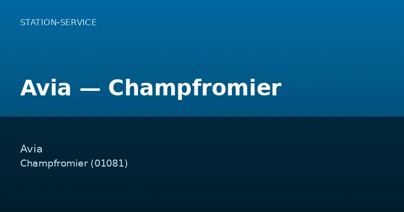 Avia — Champfromier